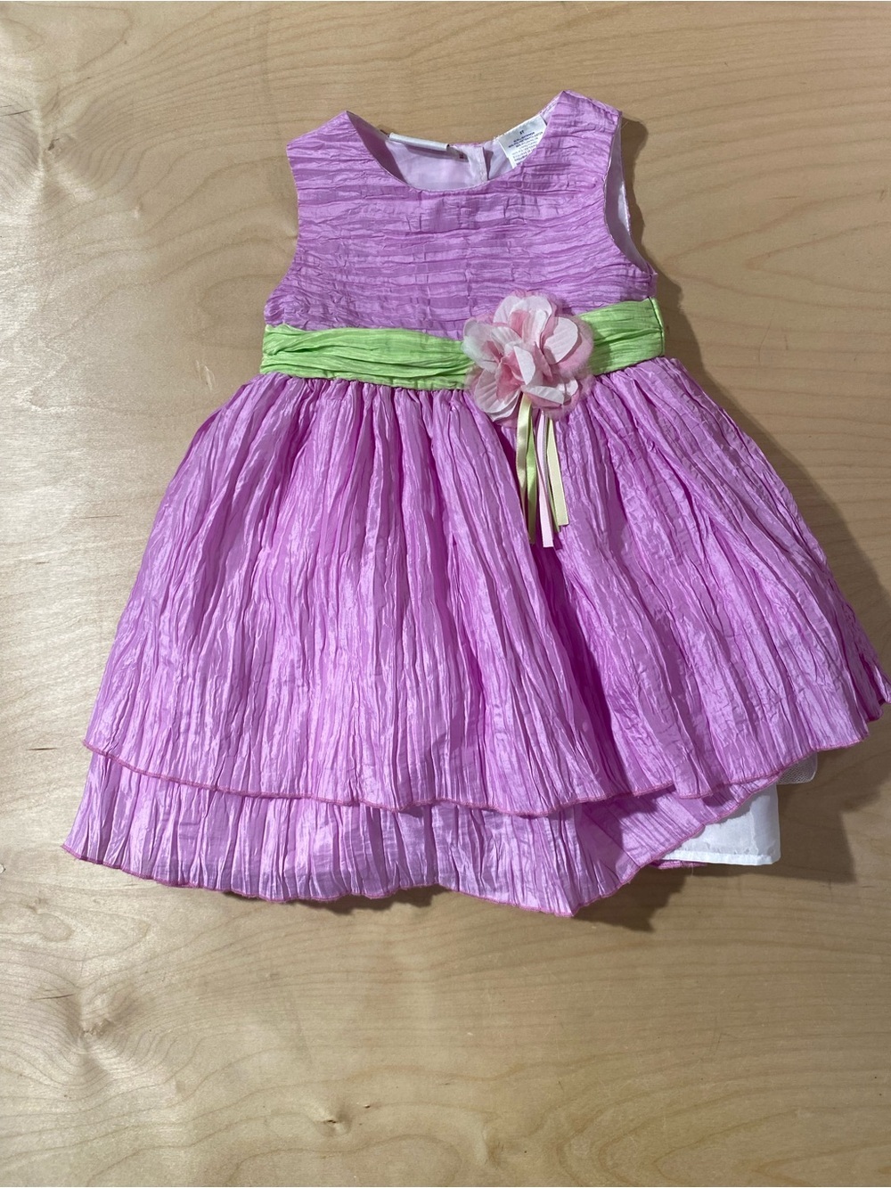 Blueberri Boulevard Pink Floral Sash Girls' Party Dress 2T (RZ)
